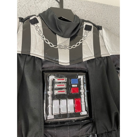 Disney Parks Darth Vader Costume Jumpsuit Black Silver‎ Size 4 Star Wars - Picture 10 of 10